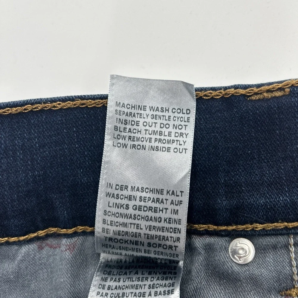 True Religion Ricky Jeans Men's 42 Blue Relaxed Straight Outdoors Casual Logo